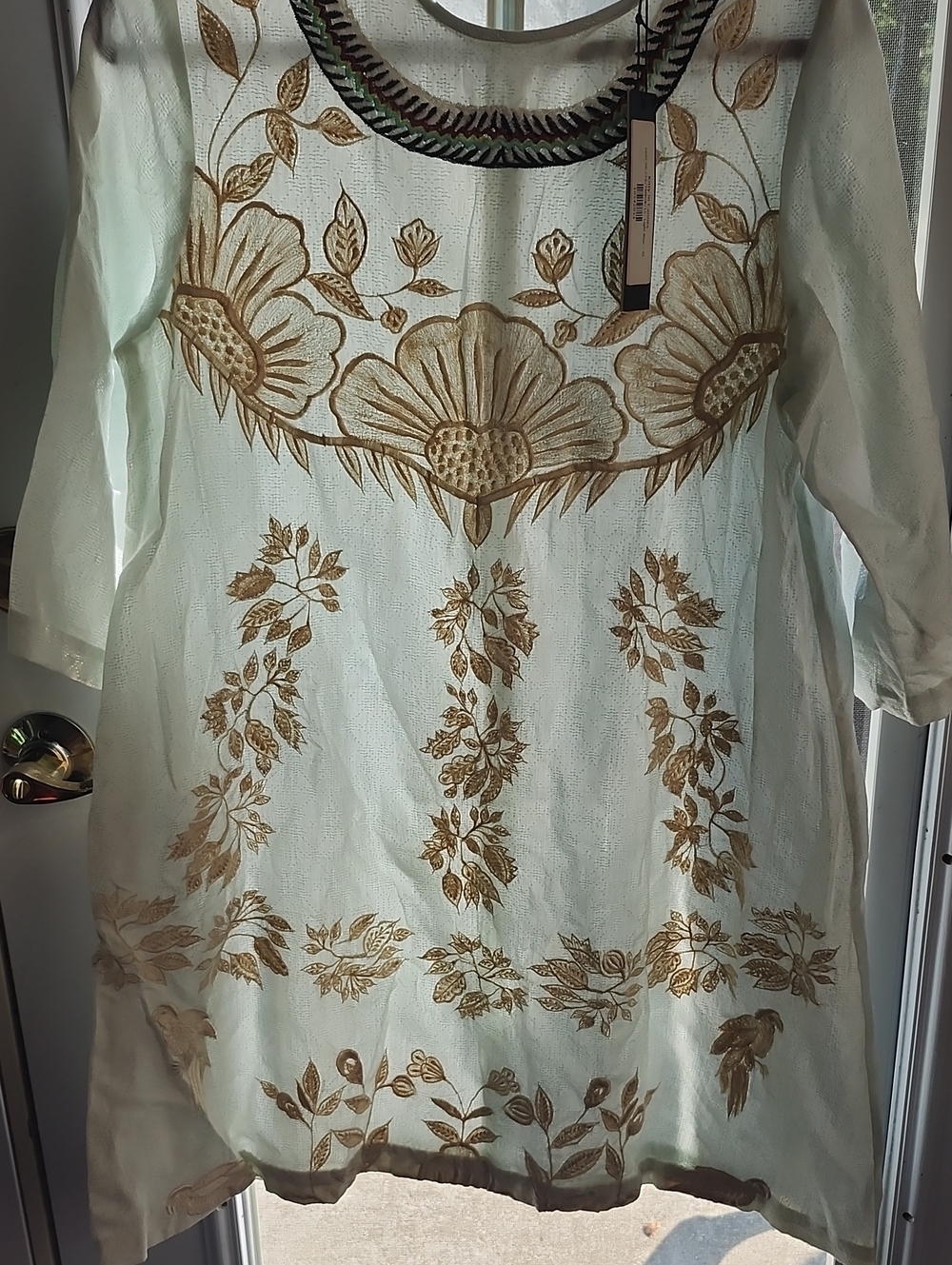 Tunic, Beach RIB & RHEIN, Newport, RI  High Quality Linen. Sz Xl.  NWT $ 695.00